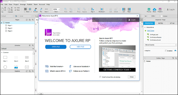 Axure RP 9 downloadable app.