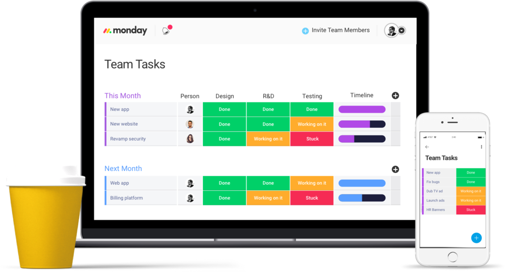 monday.com project and team management platform.