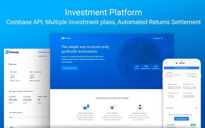 The Investy no-code app template