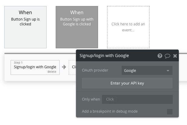 Bubble Sign Up Oauth Tutorial