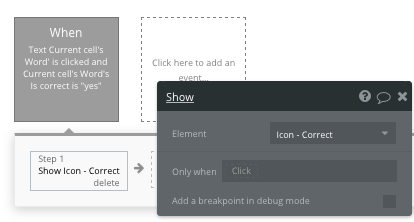 Bubble no code Duolingo clone tutorial displaying icons