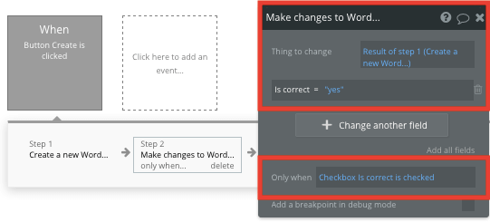 Creating conditional triggers inside a Bubble no-code workflows