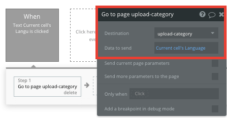 Sending data between pages using Bubble’s no-code editor