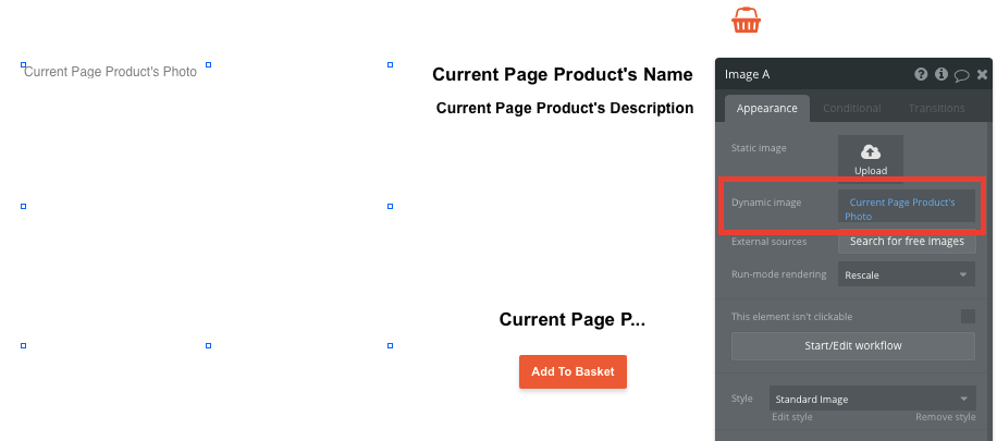 Bubble No Code Etsy Clone Product Page Walkthrough