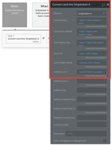 Bubble No Code Etsy Clone Stripe Walkthrough - convert card to stripetoken.