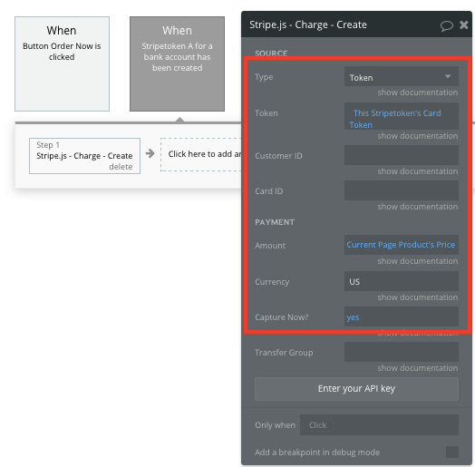 Bubble Workflow Stripe Walkthrough