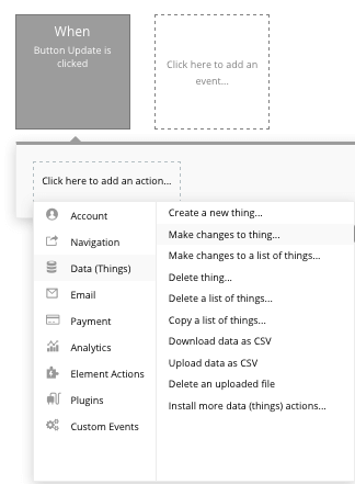 Bubble Glassdoor Clone Tutorial Walkthrough - data change workflow.