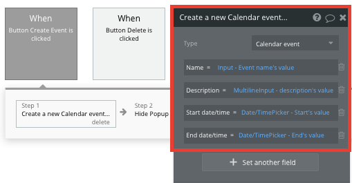 Bubble No Code Calendar App Tutorial Create New Calendar Event Fields