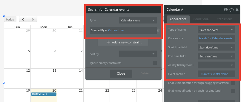 Bubble No Code Gcal Clone Tutorial