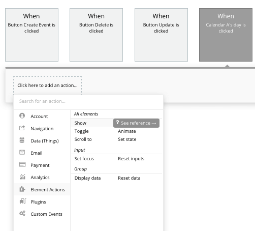 Bubble No Code Tutorial Calendar Workflow Walkthrough