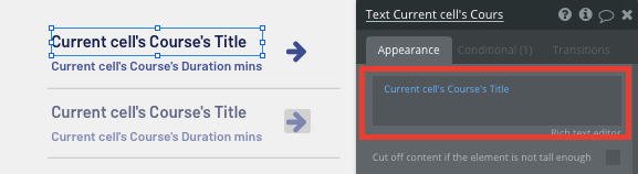 Configuring dynamic content of a Headspace clone app course