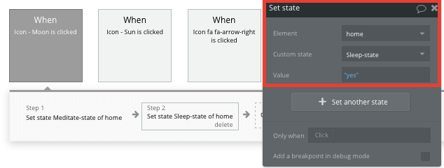 Configuring the sleep state of a Headspace clone app