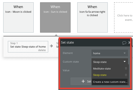 Creating a custom state in a Headspace clone app