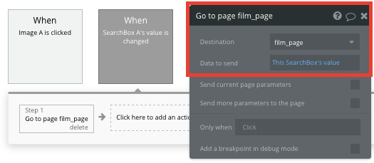 Bubble No Code IMDb Clone Walkthrough Tutorial - go to film page.