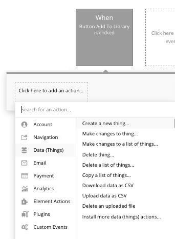 Bubble No Code IMDb Clone Walkthrough Tutorial - new data workflow.