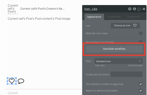 Creating a workflow in Bubble to like an Instagram post