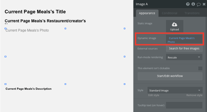 Bubble No Code Seamless Meal Delivery Platform Clone Tutorial - meal image.