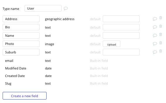 Bubble no-code Nextdoor clone tutorial with user data type and fields