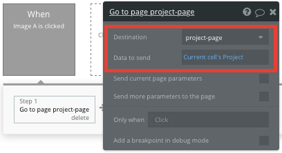 Bubble No Code Kickstarter Clone Tutorial Walkthrough - project page workflow.