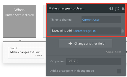 Bubble No Code Pinterest Tutorial Walkthrough - changes to user.