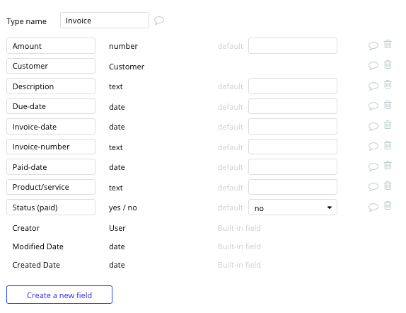 Bubble’s Quickbooks no code clone tutorial with invoice data type and fields