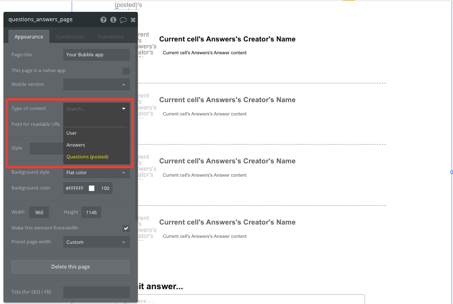 Bubble Quora No Code Question Answer Workflow