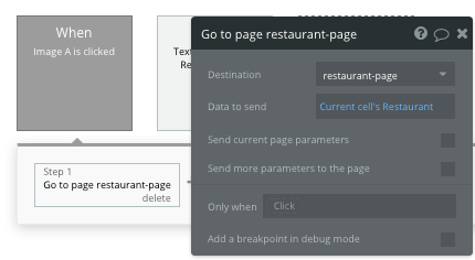 Bubble no code yelp clone tutorial template - go to page.