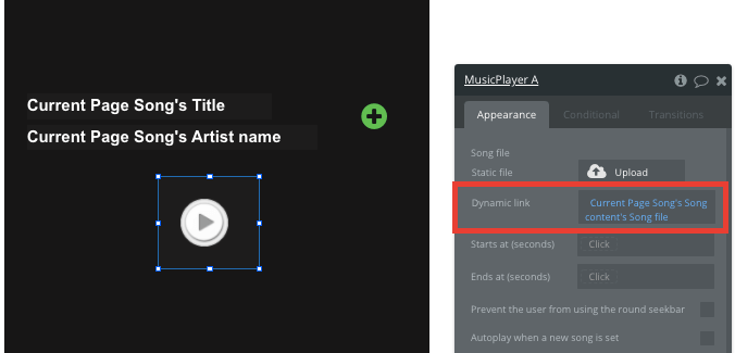 Bubble Spotify Clone Tutorial Music Player Page 