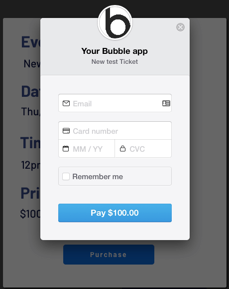 Stripe credit card payment form