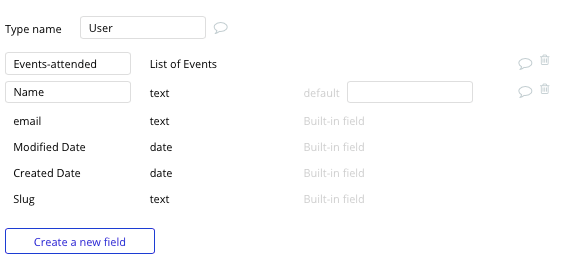 Bubble no-code Ticketmaster clone tutorial with user data type and fields