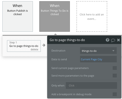 Sending data between pages with Bubble’s no-code tool