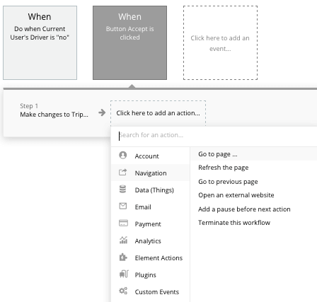 Bubble Rideshare App Workflow Walkthrough