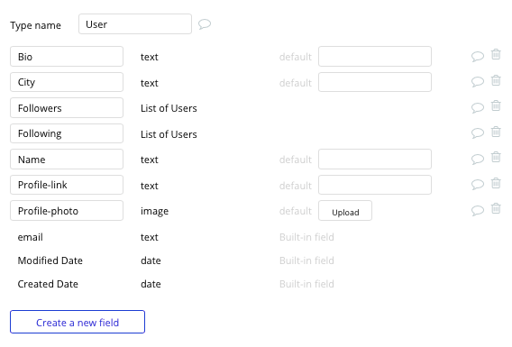 Bubble no code Unsplash clone tutorial with user data type and fields