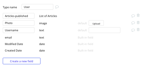 Bubble no code Wikipedia clone tutorial with user data type and fields