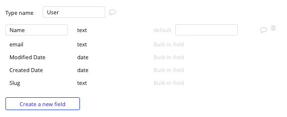 Bubble Zendesk no-code clone with user data type and fields