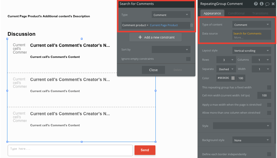 Bubble No Code Product Hunt Clone Comments sort 