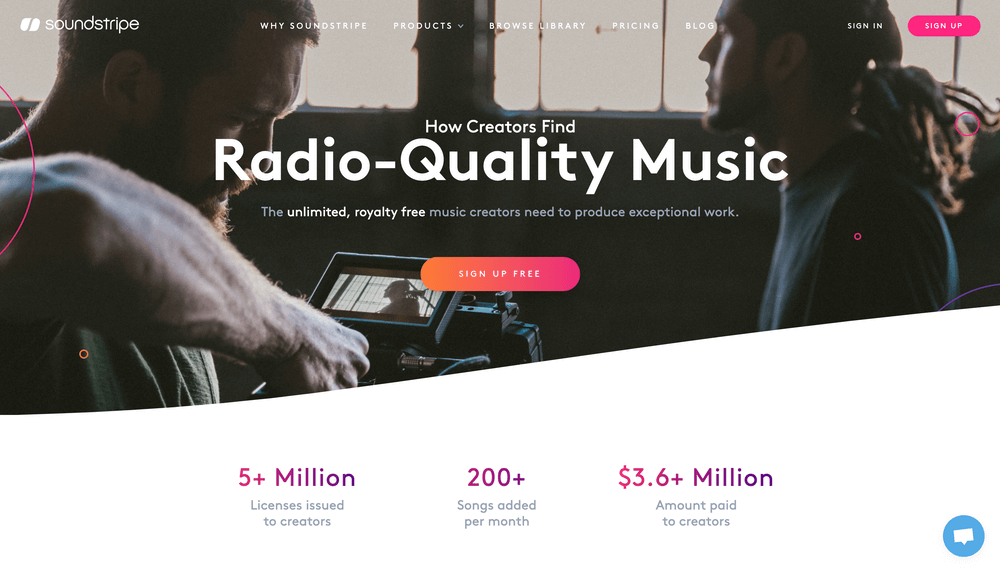 The 4 Best Business Website Design Examples: Soundstripe