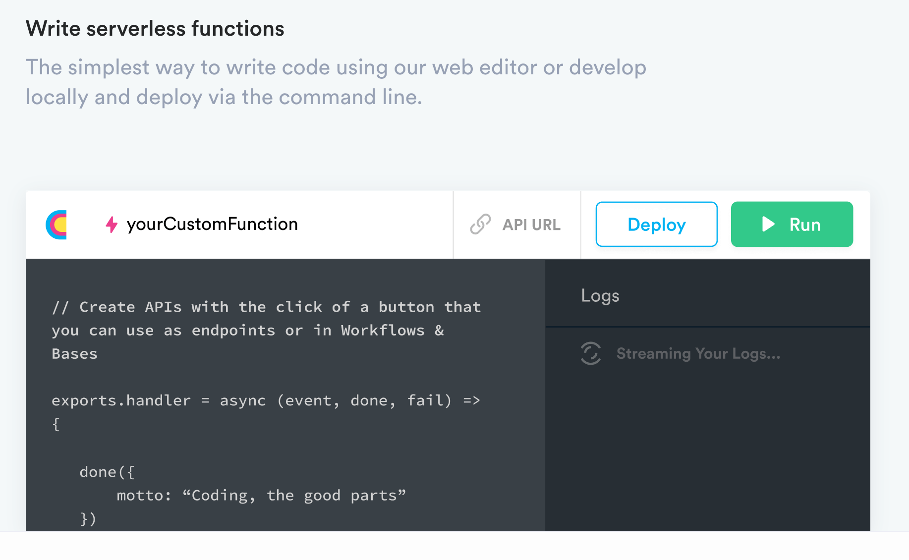 Clay Run Serverless Function Bubble Review