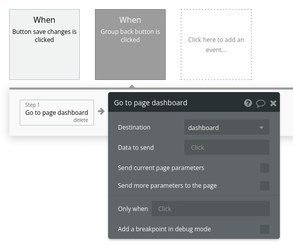 Go to dashboard workflow settings in Bubble editor.