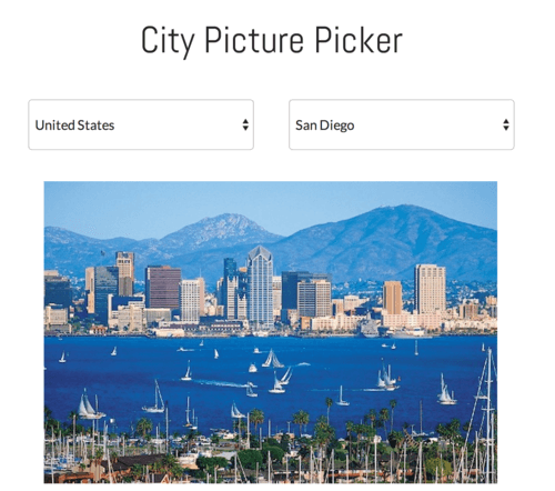 City Picture Picker App rendition. 