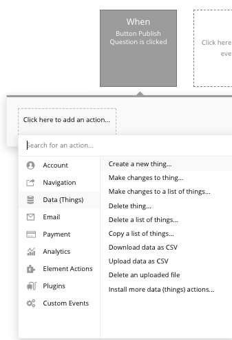 Stack Overflow Bubble No Code Walkthrough - new data workflow.