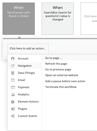 Stack Overflow Bubble No Code Walkthrough - navigation workflow.