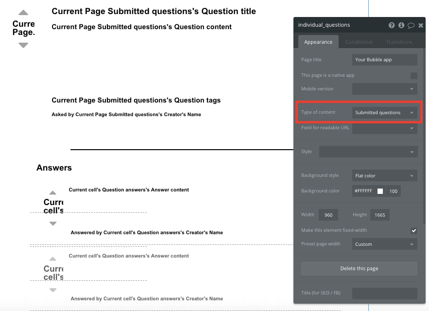 Stack Overflow Bubble No Code Walkthrough - submitted questions.