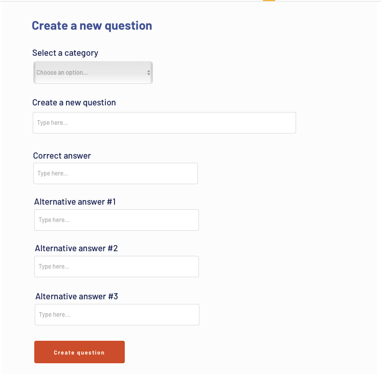 Creating a trivia question in Bubble’s no-code platform