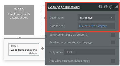 Sending trivia question data between pages of an application