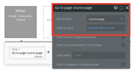 Bubble no code LinkedIn Learning clone tutorial sending data between pages