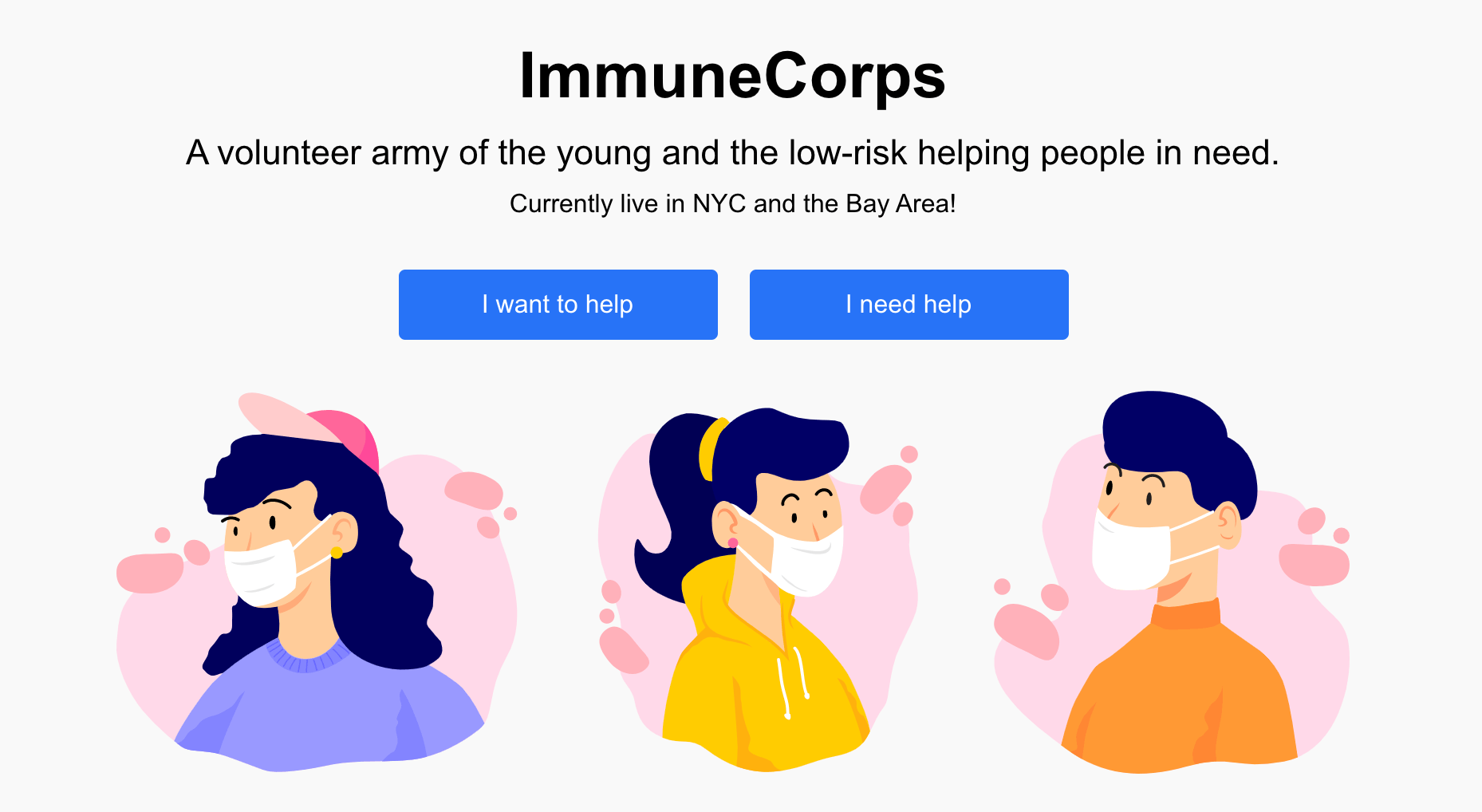 ImmuneCorps Bubble COVID Volunteer App