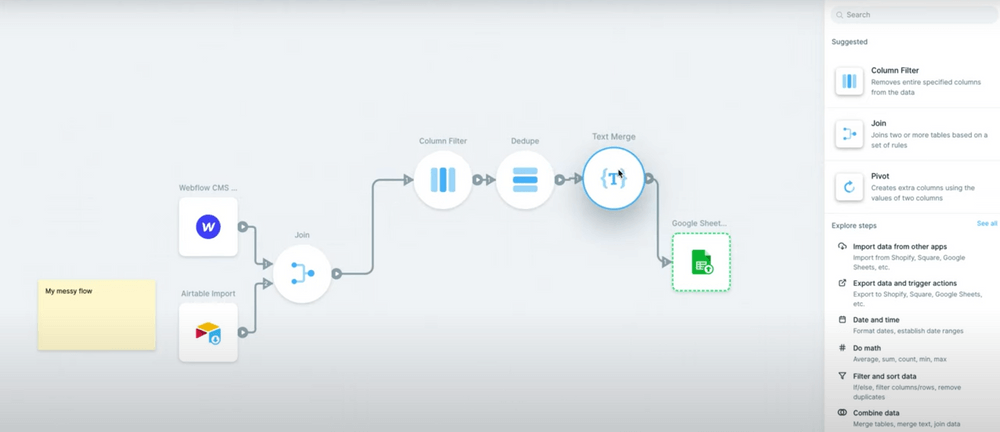 Parabola Review Bubble No-Code - integrations