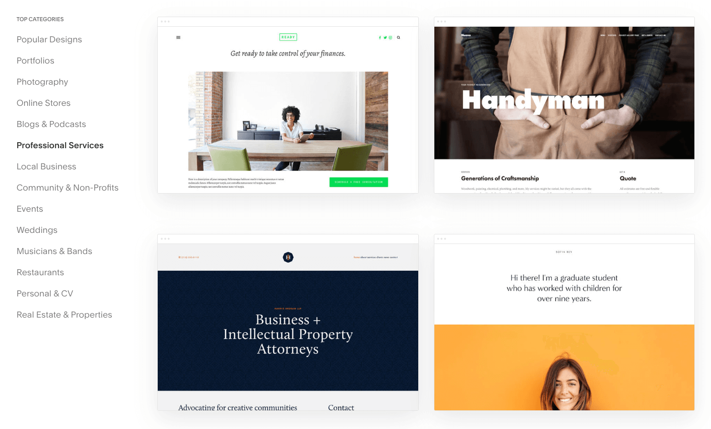 Squarespace Review Templated Website Builder