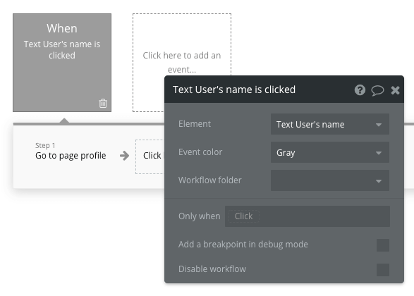 Bubble No Code Facebook Clone Profile Page Workflow